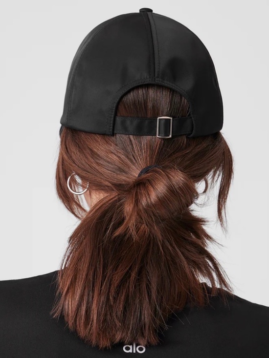 Quiet Luxury Alo Satin Baseball Cap | Adjustable Buckle Back | Like New main image 7